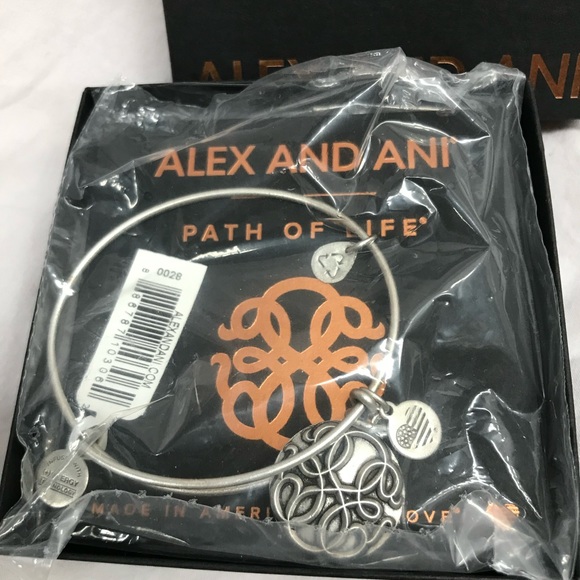 Alex and Ani Path of Life Bangle Charm Bracelet NEW NIB - Picture 2 of 6